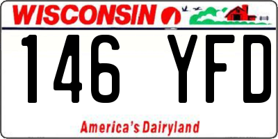 WI license plate 146YFD