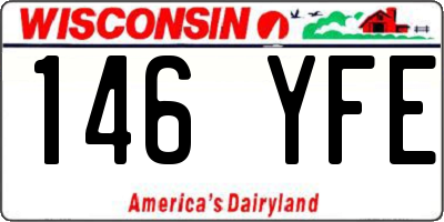 WI license plate 146YFE