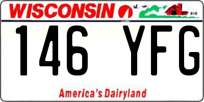 WI license plate 146YFG