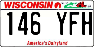 WI license plate 146YFH