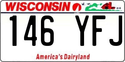 WI license plate 146YFJ
