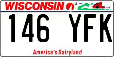 WI license plate 146YFK
