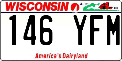 WI license plate 146YFM
