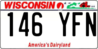 WI license plate 146YFN