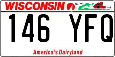 WI license plate 146YFQ