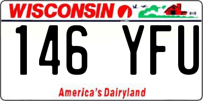 WI license plate 146YFU