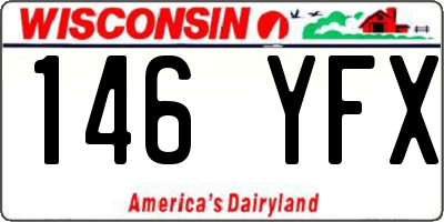 WI license plate 146YFX