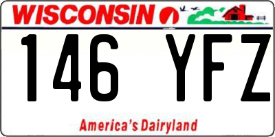 WI license plate 146YFZ