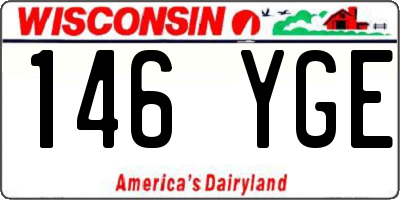 WI license plate 146YGE