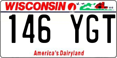 WI license plate 146YGT