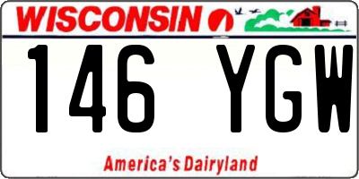 WI license plate 146YGW