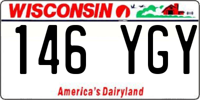 WI license plate 146YGY