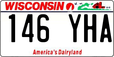 WI license plate 146YHA