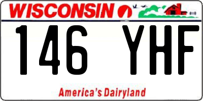 WI license plate 146YHF