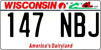 WI license plate 147NBJ