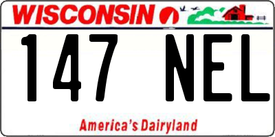WI license plate 147NEL