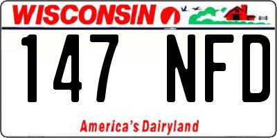 WI license plate 147NFD