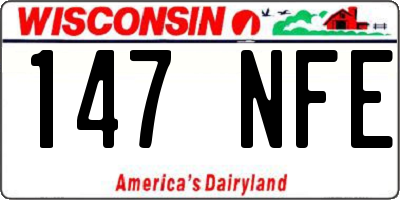 WI license plate 147NFE