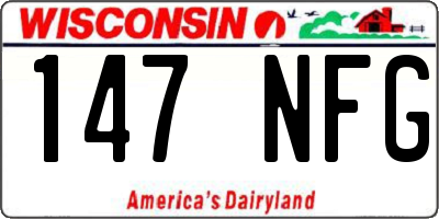WI license plate 147NFG