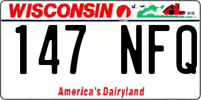 WI license plate 147NFQ