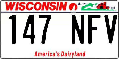 WI license plate 147NFV