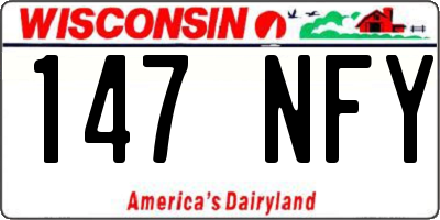 WI license plate 147NFY