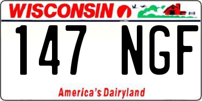 WI license plate 147NGF