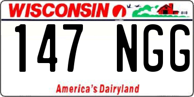 WI license plate 147NGG