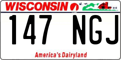 WI license plate 147NGJ