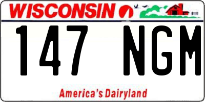 WI license plate 147NGM