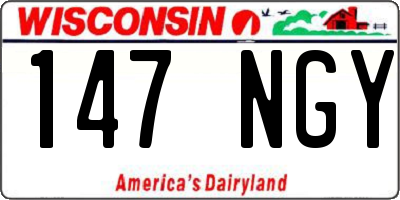 WI license plate 147NGY