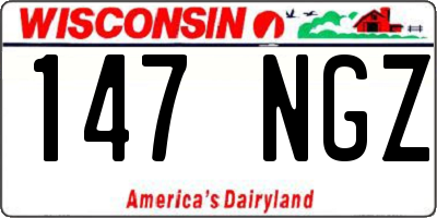 WI license plate 147NGZ