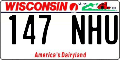 WI license plate 147NHU