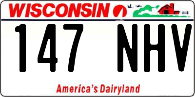 WI license plate 147NHV