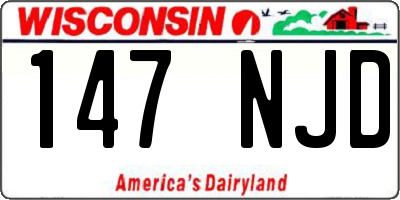 WI license plate 147NJD