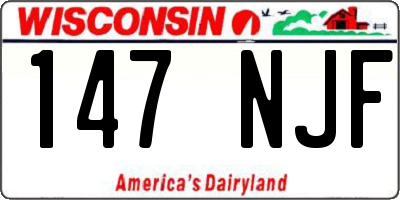 WI license plate 147NJF