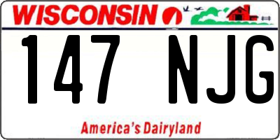 WI license plate 147NJG