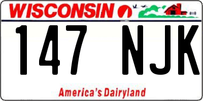 WI license plate 147NJK