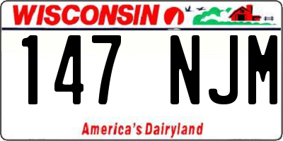 WI license plate 147NJM