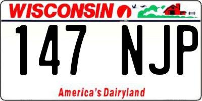 WI license plate 147NJP