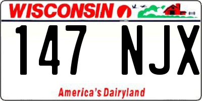 WI license plate 147NJX