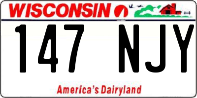 WI license plate 147NJY