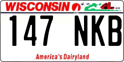 WI license plate 147NKB