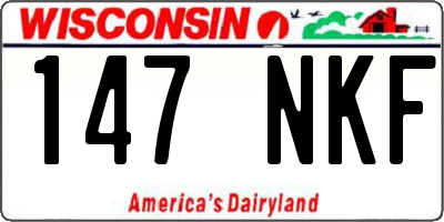 WI license plate 147NKF