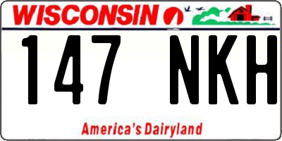WI license plate 147NKH