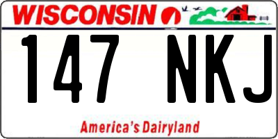 WI license plate 147NKJ
