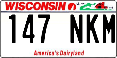 WI license plate 147NKM