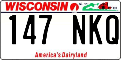 WI license plate 147NKQ