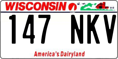WI license plate 147NKV