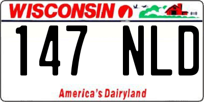 WI license plate 147NLD